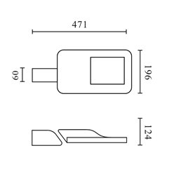 Lampa uliczna LED drogowa Toleno 50W 7500lm 4000K